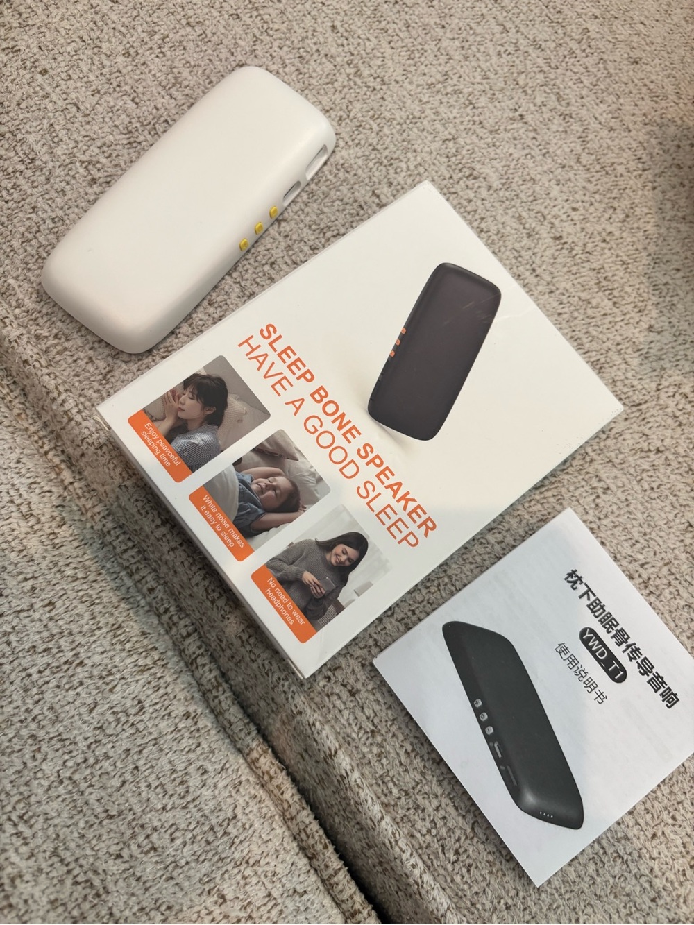 White Sleep Bone Speaker - Wireless Bone Conduction Sleep Speaker
